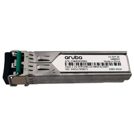 Оптический трансивер HPE Aruba 1G SFP LC LH 70km SMF XCVR 1550, J4860D Оптический трансивер HPE Aruba 1G SFP LC LH 70km SMF XCVR 1550, J4860D