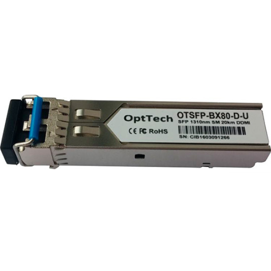 Оптический трансивер OptTech OTSFP-BX80-D-U