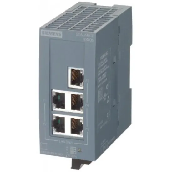 Коммутатор Siemens Scalance XB005G: 5×RJ45 10/100/1000Мбит/с Коммутатор Siemens Scalance XB005G: 5×RJ45 10/100/1000Мбит/с