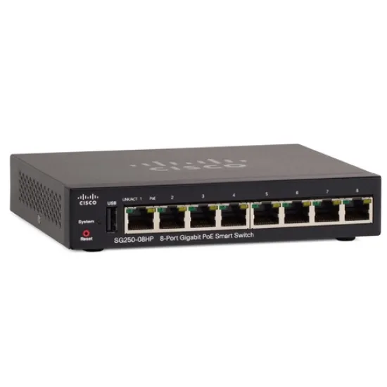 Коммутатор Cisco Small Business SG250-08HP-K9-EU Коммутатор Cisco Small Business SG250-08HP-K9-EU