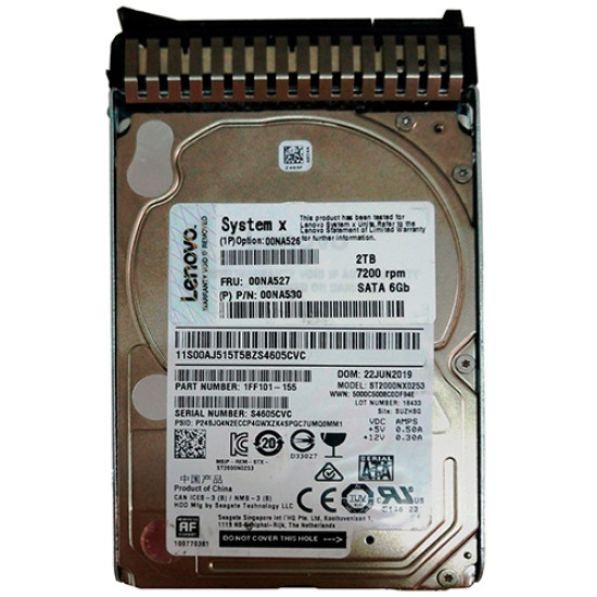 Жесткий диск IBM/Lenovo 2TB 6G 7.2K 2.5" SATA, 7XB7A00037 Жесткий диск IBM/Lenovo 2TB 6G 7.2K 2.5" SATA, 7XB7A00037