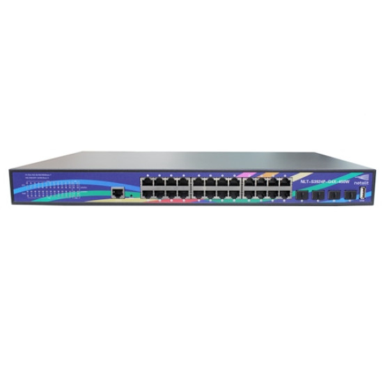 Коммутатор Netelit NTL-S3924P-G4X-450W