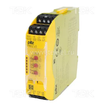 PNOZ s5 24VDC 2 n/o 2 n/o t<span> Реле безопасности 2-х канальное: Uпит. 24V DC, выходы: 2НО, доп. выходы: 2НО +1ттр</span> PNOZ s5 24VDC 2 n/o 2 n/o t<span> Реле безопасности 2-х канальное: Uпит. 24V DC, выходы: 2НО, доп. выходы: 2НО +1ттр</span>