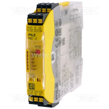 PNOZ s3 C 24VDC 2 n/o<span> Реле безопасности 2-х канальное: Uпит. 24V DC, выход релейный 2НО, доп. выход 1 SSR, съёмные пружинные клеммы, IP40</span> PNOZ s3 C 24VDC 2 n/o<span> Реле безопасности 2-х канальное: Uпит. 24V DC, выход релейный 2НО, доп. выход 1 SSR, съёмные пружинные клеммы, IP40</span>