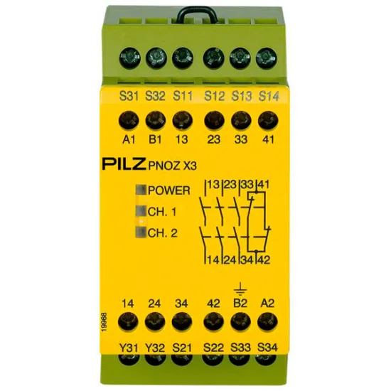 PNOZ X3 240VAC 24VDC 3n/o 1n/c 1so