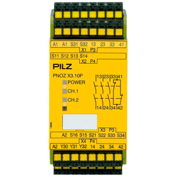 PNOZ X3.10P  C 24VACDC 3n/o 1n/c 1so