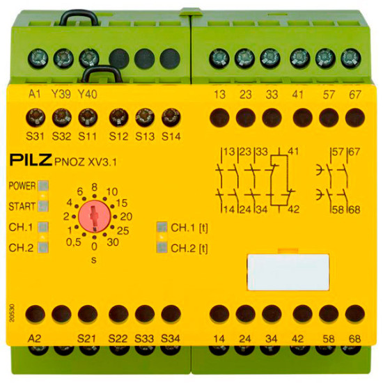 PNOZ XV3.1 30/24VDC 3n/o 1n/c 2n/o t PNOZ XV3.1 30/24VDC 3n/o 1n/c 2n/o t