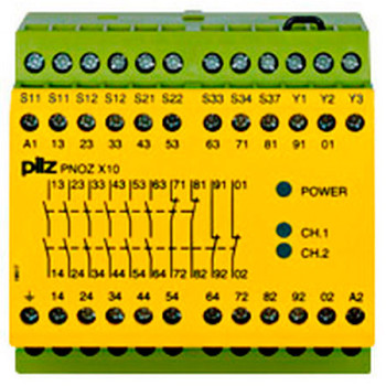 PNOZ X10 24VAC 6n/o 4n/c 3LED