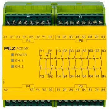 PZE 9P 24VACDC 8n/o 1n/c