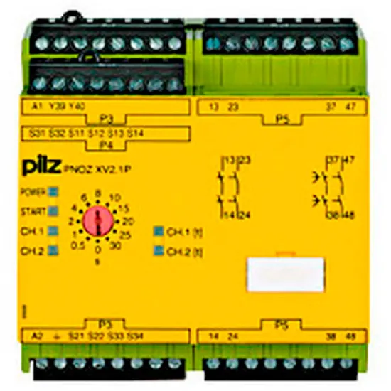 PNOZ XV2.1P 30/24-240VACDC 2n/o 2n/o t