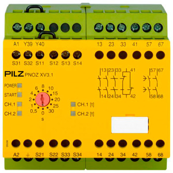 PNOZ XV3.1 30/24-240VACDC 3no 1nc 2no t