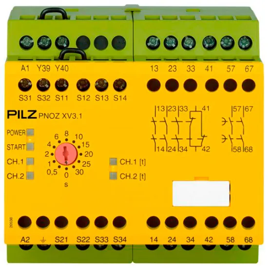 PNOZ XV3.1 30/24-240VACDC 3no 1nc 2no t