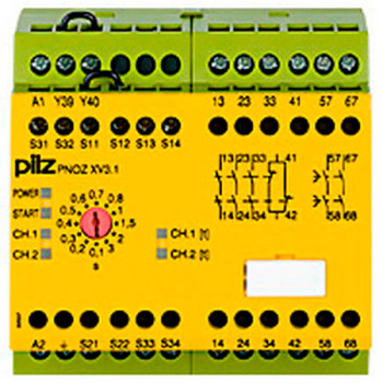 PNOZ XV3.1 3/24-240VACDC 3no 1nc 2no t