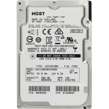 Жесткий диск HGST Ultrastar C15K600 300 Гб SAS 2.5