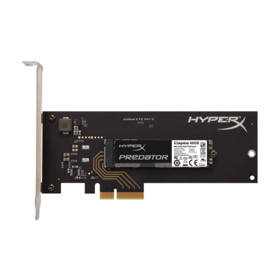 Жесткий диск Kingston 480Gb PCI-E 2.0 x4 SSD, SHPM2280P2H/480G