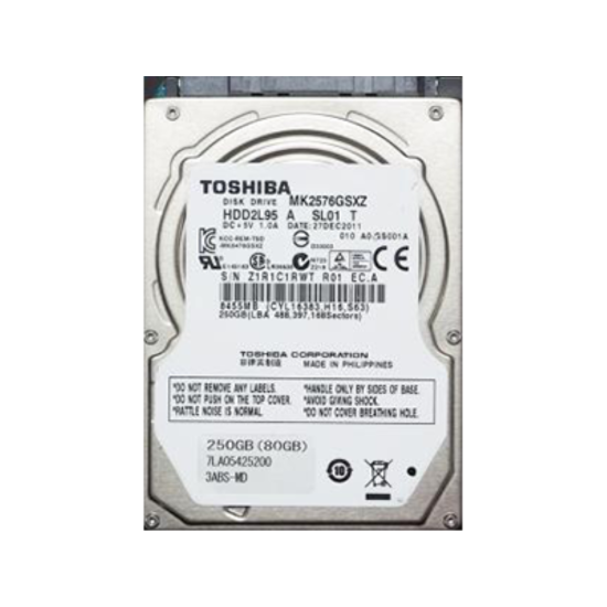 Жесткий диск Toshiba 250GB 3G 10K 2.5