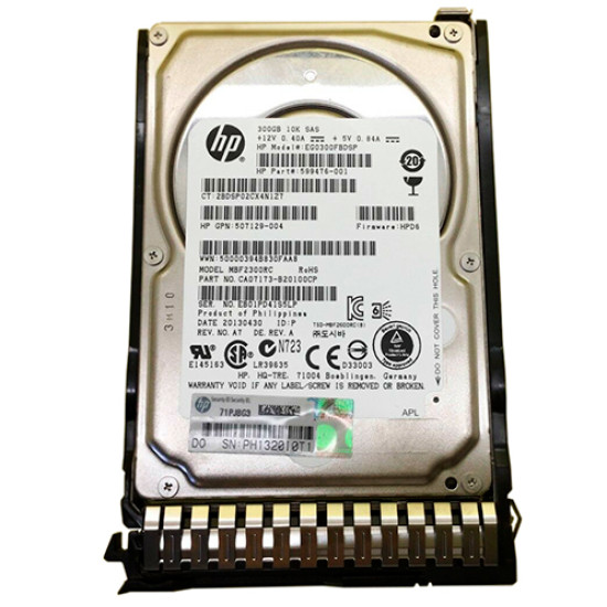 Жесткий диск HP 300GB 10K SFF SAS 2.5