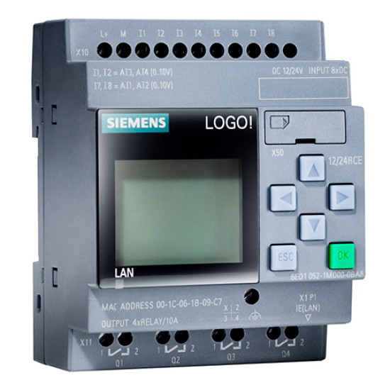 Логический модуль Siemens LOGO! 6ED1052-1HB08-0BA0