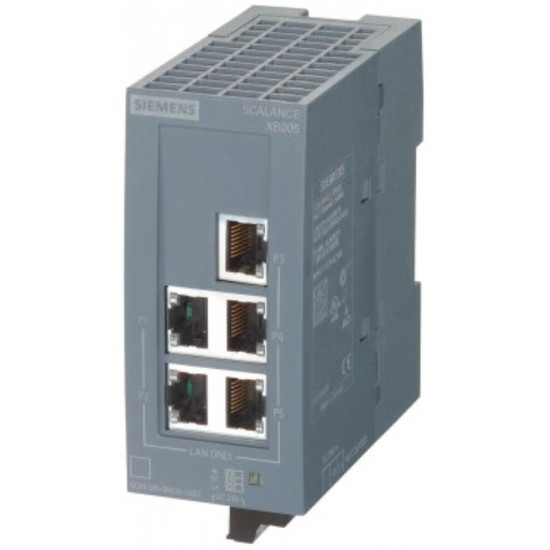 Коммутатор Siemens Scalance XB005G: 5×RJ45 10/100/1000Мбит/с