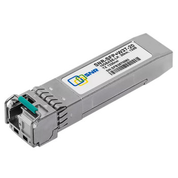 Модуль SNR SFP+ WDM, дальность до 20км (12dB), 1330нм, SNR-SFP+W37-20 Модуль SNR SFP+ WDM, дальность до 20км (12dB), 1330нм, SNR-SFP+W37-20