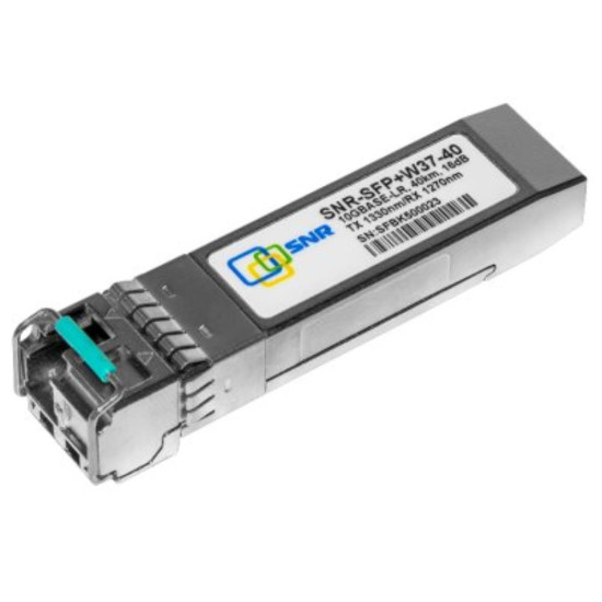 Модуль SNR SFP+ 10G WDM до 40км, Tx 1330нм/Rx 1270нм, LC, DDM