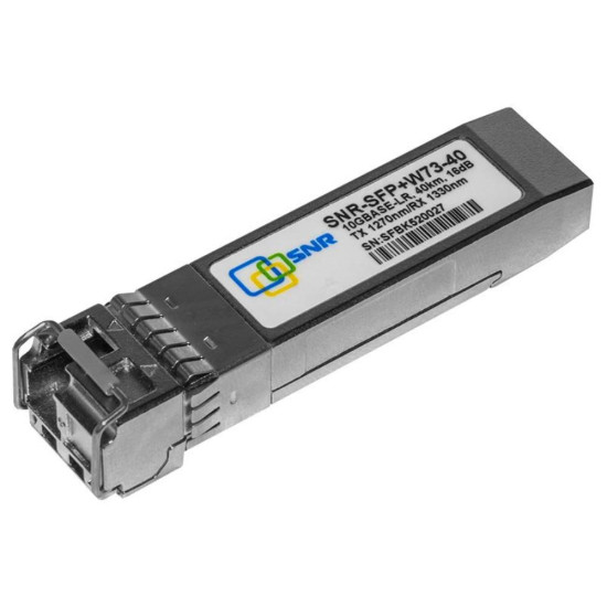 Модуль SNR SFP+ 10G WDM до 40км, Tx 1270нм/Rx 1330нм, LC, DDM