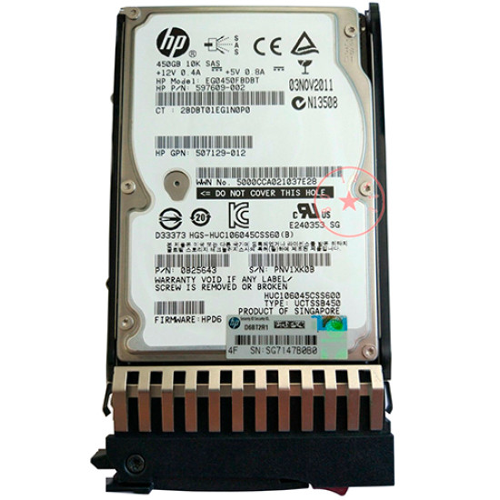 Жесткий диск HP 450Gb 6G 10K DP SAS 2.5