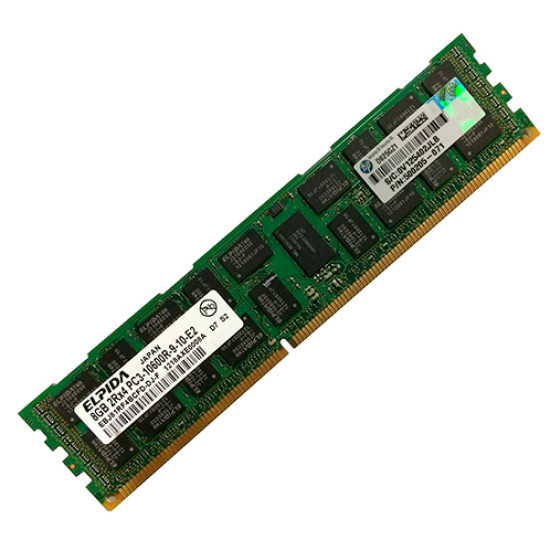 Оперативная память HP 8GB 1x8GB PC3-10600 Reg CAS 9 DRAM, 500205-071, 501536-001, 500662-B21