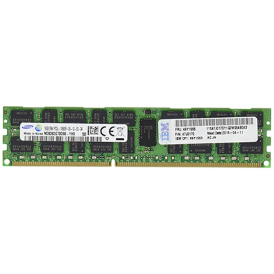 Оперативная память IBM 16GB PC3L-10600 CL9 ECC DDR3 1333MHz LP RDIMM 49Y1563, 49Y1565