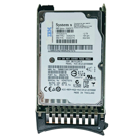 Жесткий диск IBM 1.2TB 10K 12Gb SAS 2.5 Inch, 02PX588