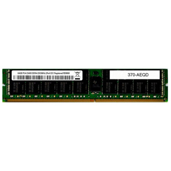 Модуль памяти Dell RDIMM 64GB 2 933 МТ/с, двухранговый, 370-AEQD Модуль памяти Dell RDIMM 64GB 2 933 МТ/с, двухранговый, 370-AEQD