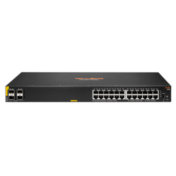 Коммутатор HPE Aruba 6000 24G Class4 PoE 4SFP 370W, R8N87A Коммутатор HPE Aruba 6000 24G Class4 PoE 4SFP 370W, R8N87A