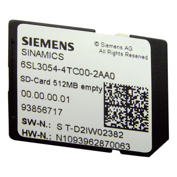 Карта памяти SD Siemens 6SL3054-4TC00-2AA0 Карта памяти SD Siemens 6SL3054-4TC00-2AA0