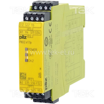 PNOZ e1.1p 24VDC 2so<span> Реле безопасности 2-х канальное: Uпит. 24V DC, выход 2хSSR, доп. выход 1хSSR + 2 тестовых импульсных, съёмные винтовые клеммы, IP40</span> PNOZ e1.1p 24VDC 2so<span> Реле безопасности 2-х канальное: Uпит. 24V DC, выход 2хSSR, доп. выход 1хSSR + 2 тестовых импульсных, съёмные винтовые клеммы, IP40</span>