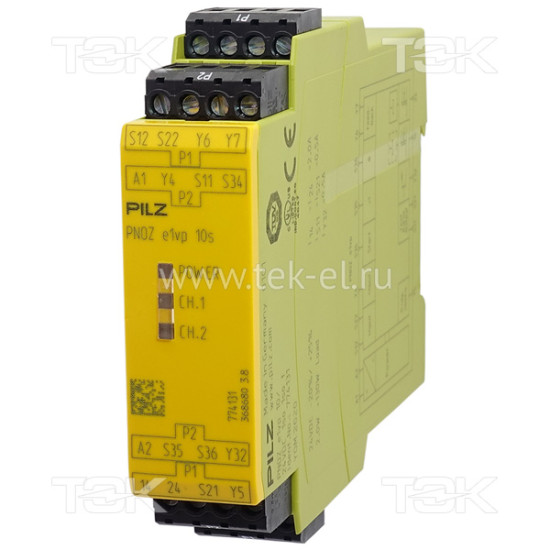 PNOZ e1vp 10/24VDC 1SO+1SO<span> Реле безопасности</span>