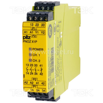 PNOZ X1P 24VDC 3n/o 1n/c<span> Реле безопасности 1-канальное: Uпит. 24V DC, выход релейный 3НО, доп. выход релейный 1НЗ, съёмные винтовые клеммы, IP40</span> PNOZ X1P 24VDC 3n/o 1n/c<span> Реле безопасности 1-канальное: Uпит. 24V DC, выход релейный 3НО, доп. выход релейный 1НЗ, съёмные винтовые клеммы, IP40</span>