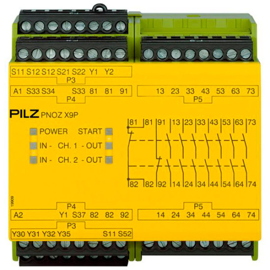 PNOZ X9P 24VDC 7n/o 2n/c 2so