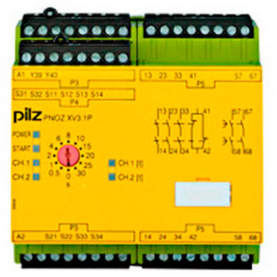 PNOZ XV3.1P 30/24VDC 3n/o 1n/c 2n/o t