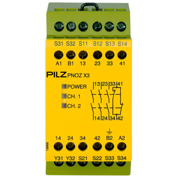 PNOZ X3 240VAC 24VDC 3n/o 1n/c 1so PNOZ X3 240VAC 24VDC 3n/o 1n/c 1so