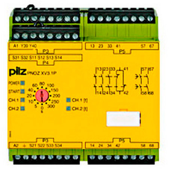 PNOZ XV3.1P 300/24-240VACDC 3no 1nc 2no