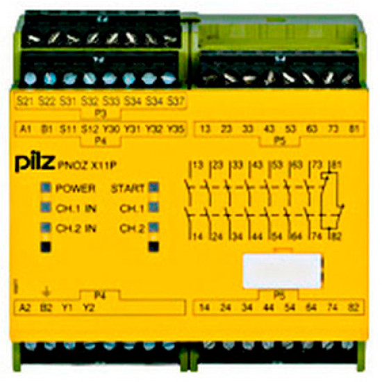 PNOZ X11P 230-240VAC 24VDC 7n/o 1n/c 2so