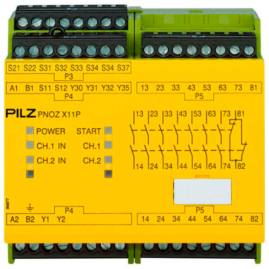 PNOZ X11P 24VAC 24VDC 7n/o 1n/c 2so