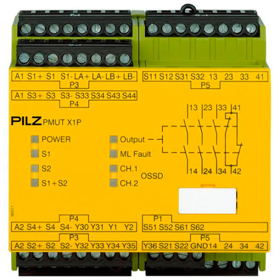 PMUT X1P 24VDC 3n/o 1n/c 5so