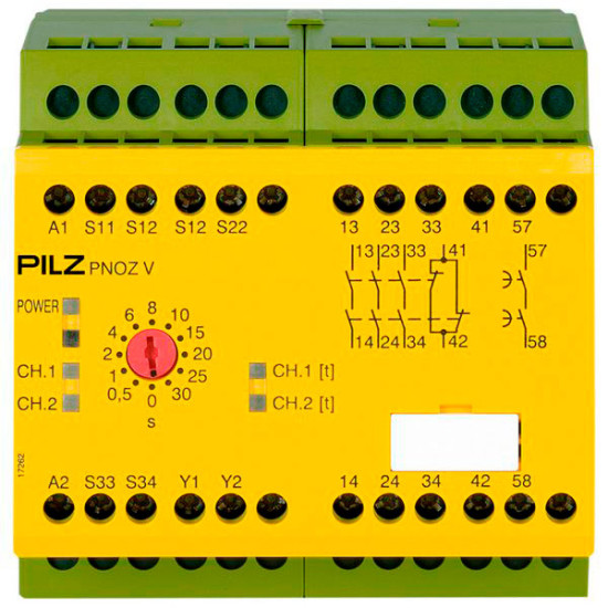 PNOZ V 30s 24VDC  3n/o 1n/c 1n/o t