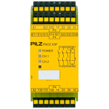 PNOZ X3P C 24VDC 24VAC 3n/o 1n/c 1so PNOZ X3P C 24VDC 24VAC 3n/o 1n/c 1so