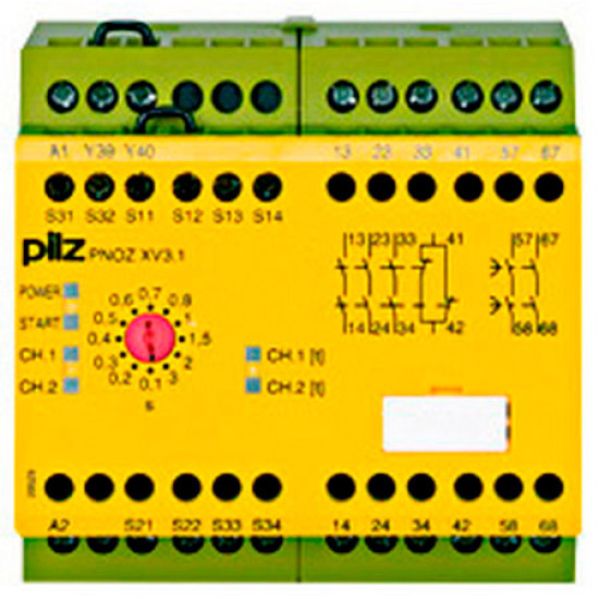 PNOZ XV3.1 3/24VDC 3n/o 1n/c 2n/o t