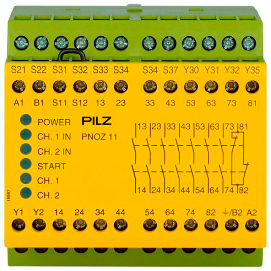 PNOZ 11 24VAC 24VDC 7n/o 1n/c