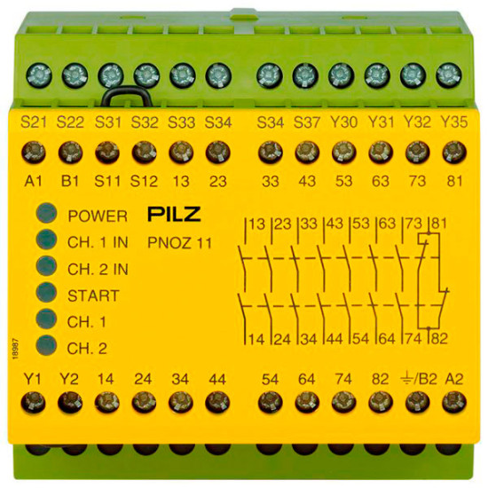 PNOZ 11 230-240VAC 24VDC 7n/o 1n/c