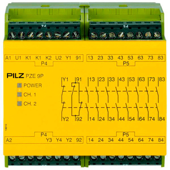 PZE 9P 24VACDC 8n/o 1n/c