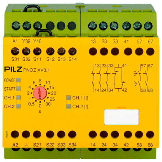 PNOZ XV3.1 30/24-240VACDC 3no 1nc 2no t